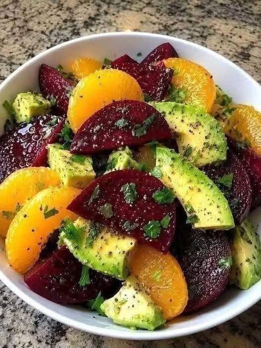 Beetroot, Orange & Avocado Salad