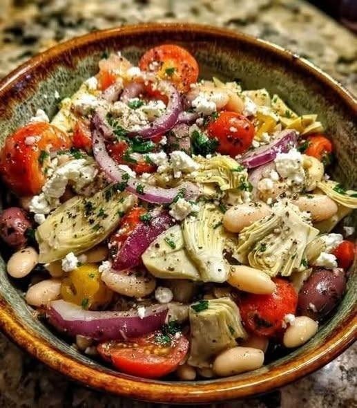 White Bean & Artichoke Mediterranean Salad