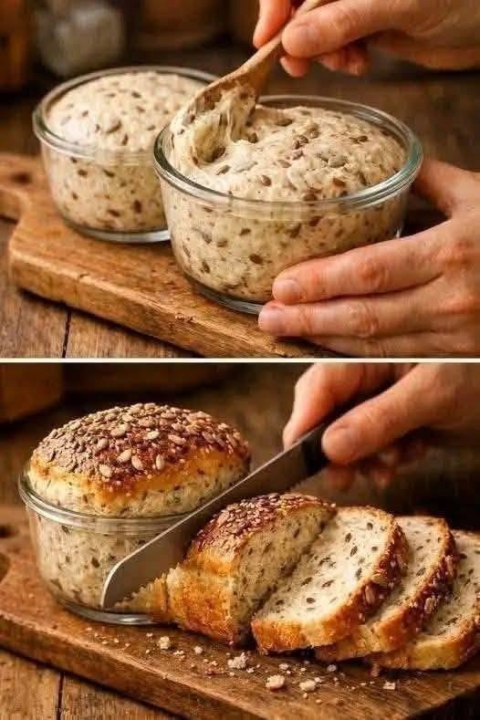 3-Ingredient Seeded Bread