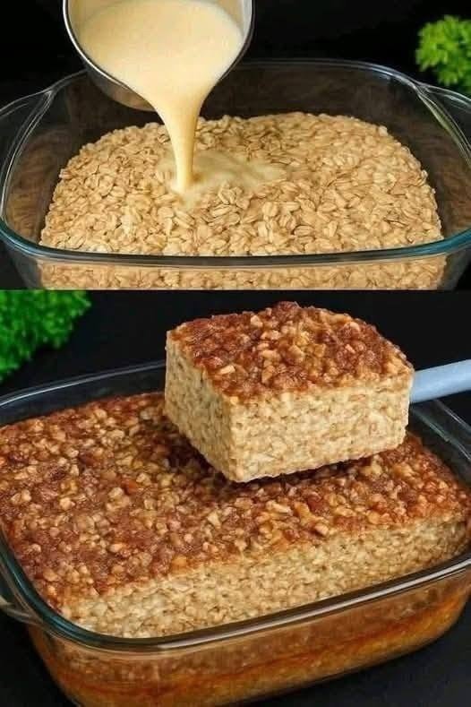 Healthy Baked Oatmeal with Apple and Banana (No Flour, No Added Sugar)