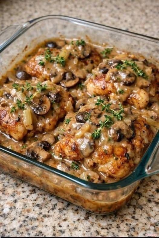 Creamy Mushroom Chicken Bake