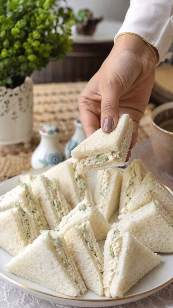 Classic Cucumber Cream Cheese Tea Sandwiches