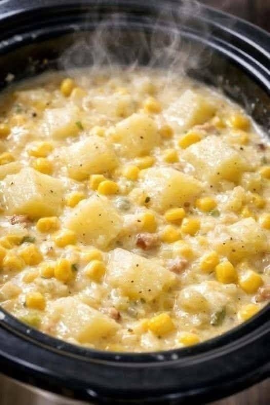 Winter Corn & Potato Chowder – 5 Ingredients
