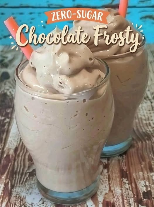 Zero-Sugar Chocolate Frosty – Thick, Creamy & Refreshing Homemade Treat!