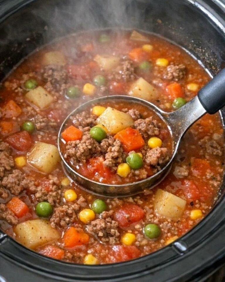 Slow Cooker Hamburger Stew