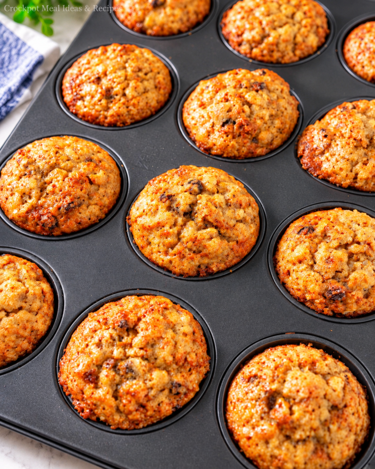 Moist Carrot Oatmeal Muffins 