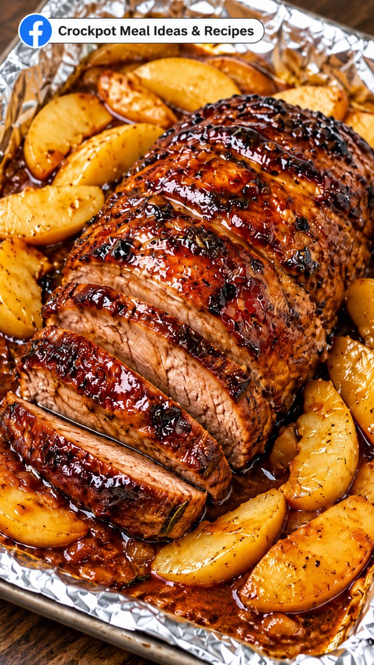 Brown Sugar Glazed Pork Tenderloin with Roasted Potatoes